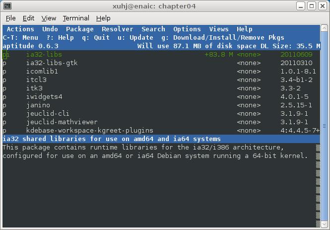 IA32-libs in Aptitude