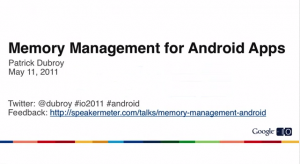 Memory Management for Android Apps